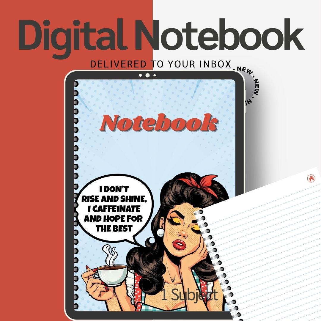 Ruled Pages Digital Notebook | 102 Pages (PDF Pattern) - Etsy
