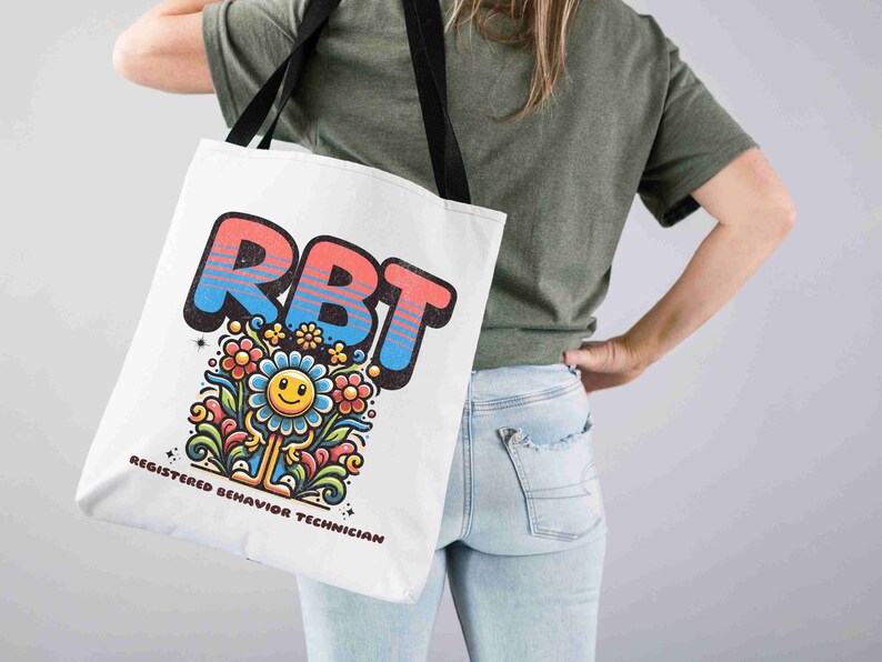 RBT Png, Retro Flowers Registered Behavior Technician Png, Distressed ...