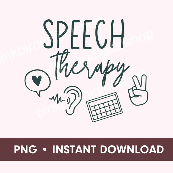 SLP Png, Speech Language Therapy Png, Instant Digital Download, Communication Speech Therapy Png, Your Words Matter, AAC, ASL