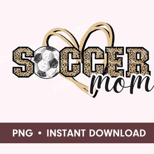 Mamá de fútbol PNG, Arte de sublimación de mamá con estampado de leopardo, Balón de fútbol PNG, Mamá de fútbol, Mamá deportiva