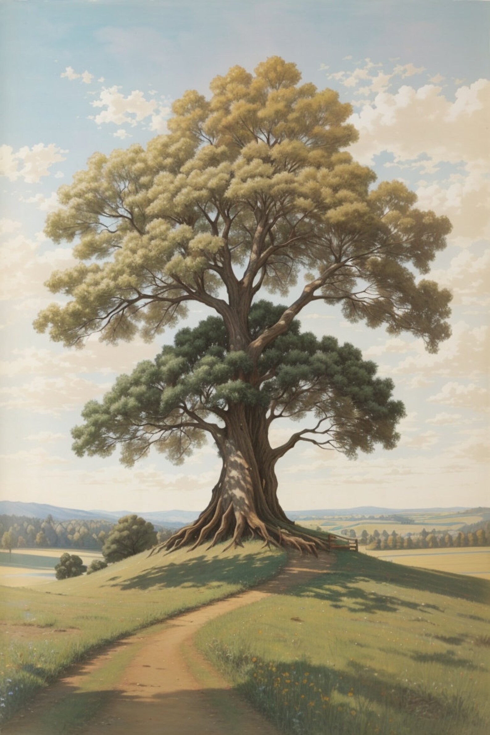 Digital Art | Printable Art | Tree With Road| Download - Etsy