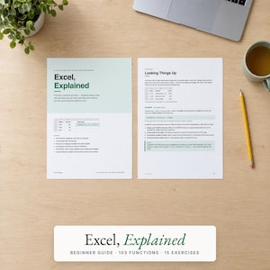 Guia do Excel para Iniciantes | 103 Funções, Exercícios, Resumos (PDF)