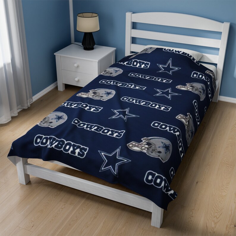 Dallas Cowboys Custom Velveteen Plush Blanket Etsy