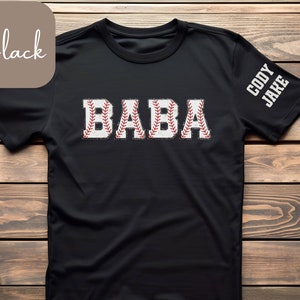 Baba Baseball T-Shirt, T-Ball Baba Shirt, Baseball Baba Sweatshirt, Personalized Baba Sweatshirt, Baba Gift, Baba TShirt, Baseball Baba Gift