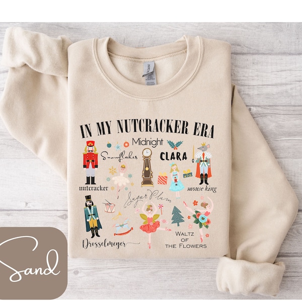 In meiner Nussknacker-Ära Shirt, Ballett-Weihnachts-Sweatshirt, Nussknacker-T-Shirt für Jugendliche und Erwachsene, Ballerina-Geschenk, Weihnachtslangarm, Ballett-Shirt