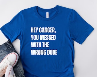 Chemise homme cancer, lutte contre le cancer, chimio, cadeaux pour homme contre le cancer, soutien aux personnes atteintes de cancer, sensibilisation au cancer, chemise survivant du cancer, chemise lutte contre le cancer