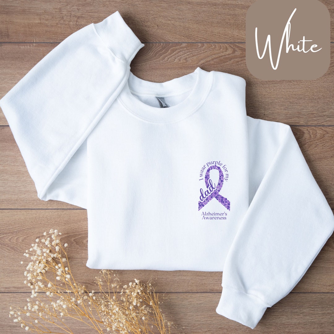 Personalized Alzheimer's Awareness Ribbon Shirt, Alzheimer's Awareness ...
