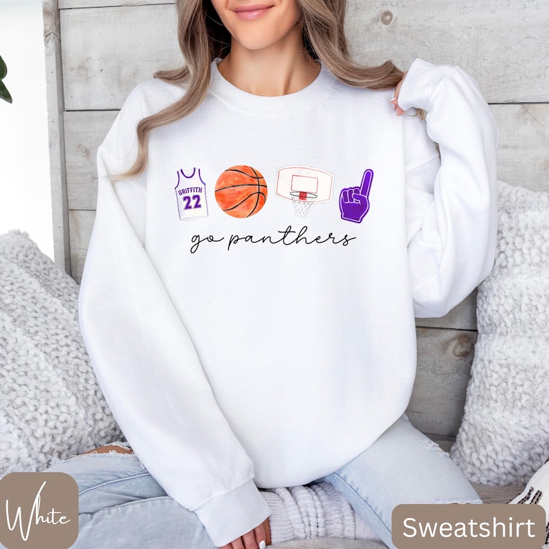 Customizable Basketball Season Sweatshirt or T-Shirt, Basketball Tis the Season Sweatshirt, Basketball Mom, Custom Basketball Mom Sweatshirt image 4