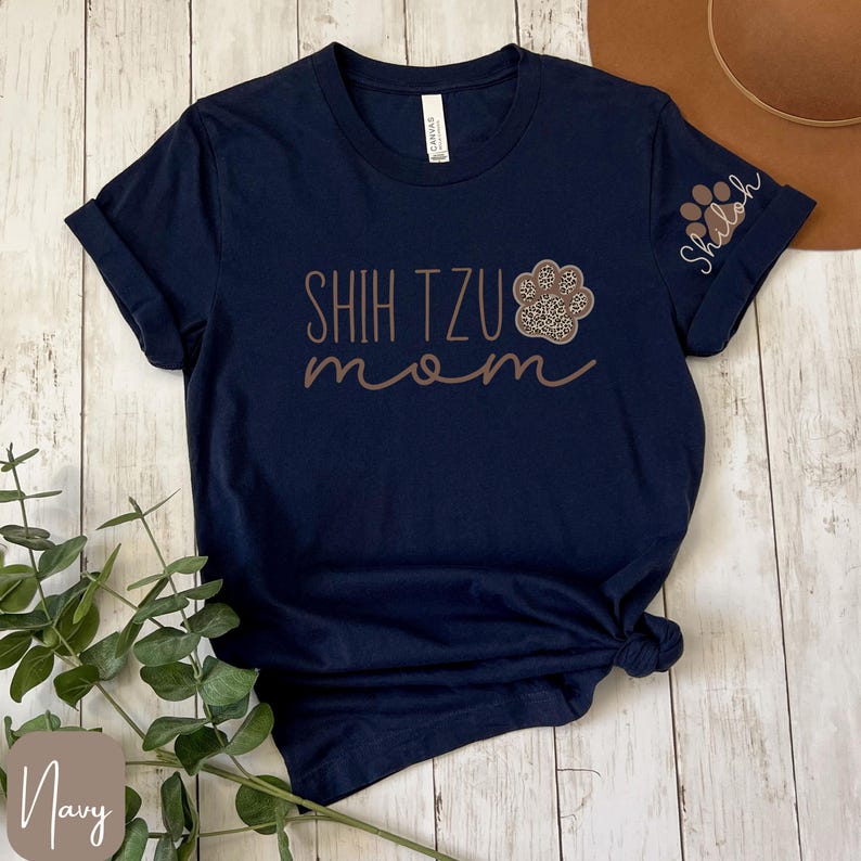 Shih Tzu Sweatshirt, Shih Tzu Mom Shirt, Sleeve Design Shih Tzu Shirt, Personalized Shih Tzu Shirt, Shih Tzu Mama, Shih Tzu Gifts image 5