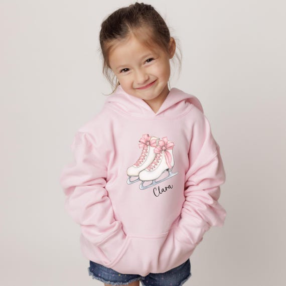 Girls Ice Skating Sweatshirt or Hoodie, Cute Figure Skating Shirt