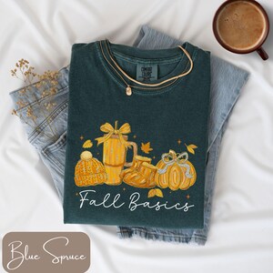 Comfort Colors® Fall Basics, Comfort Colors Fall, Game Day, Cute Autumn Shirt, T-Shirt, Long Sleeve Tee or Sweatshirt, Pumpkin Spice Shirt