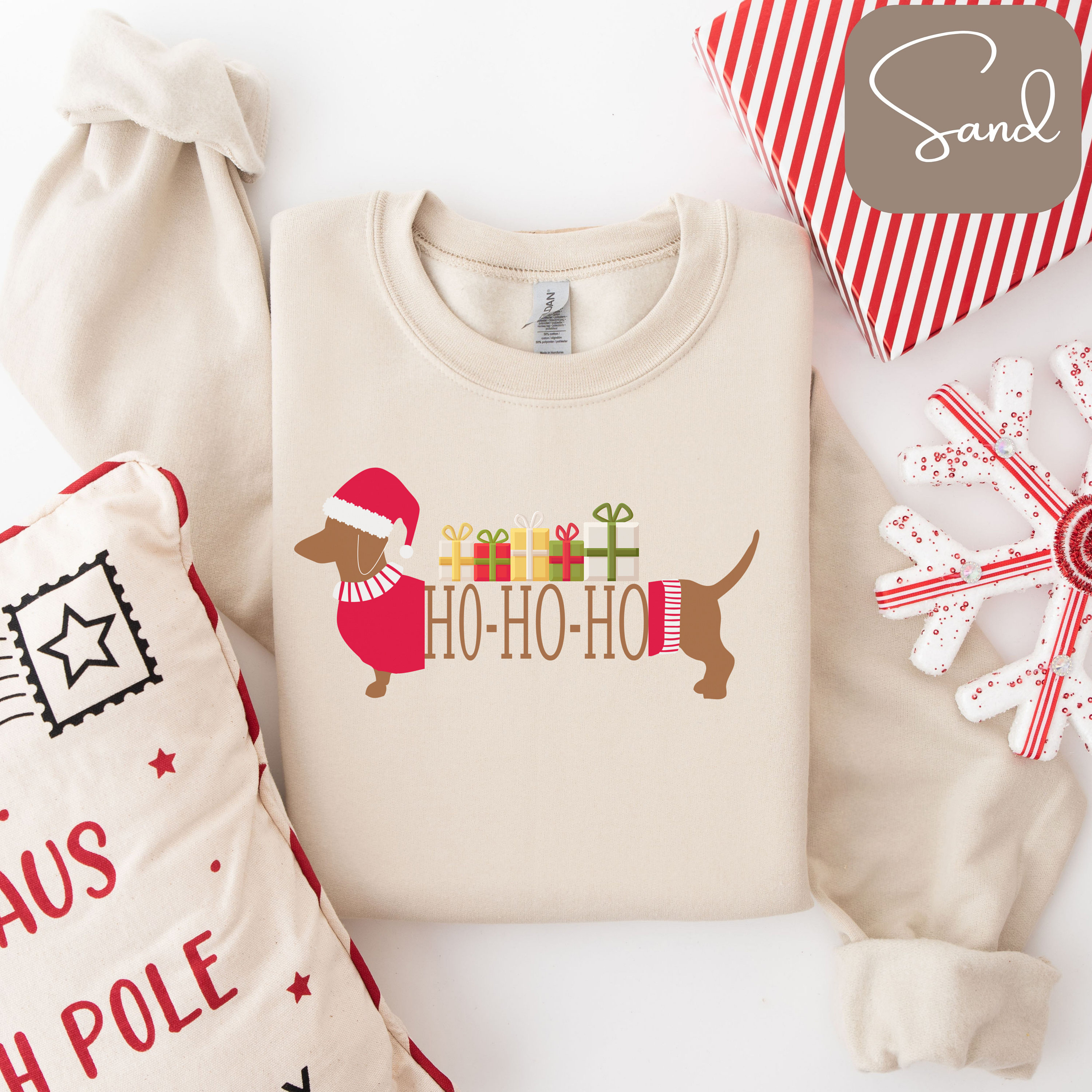 Grappige kersttrui voor dames, sweatshirt met lange mouwen, grappige