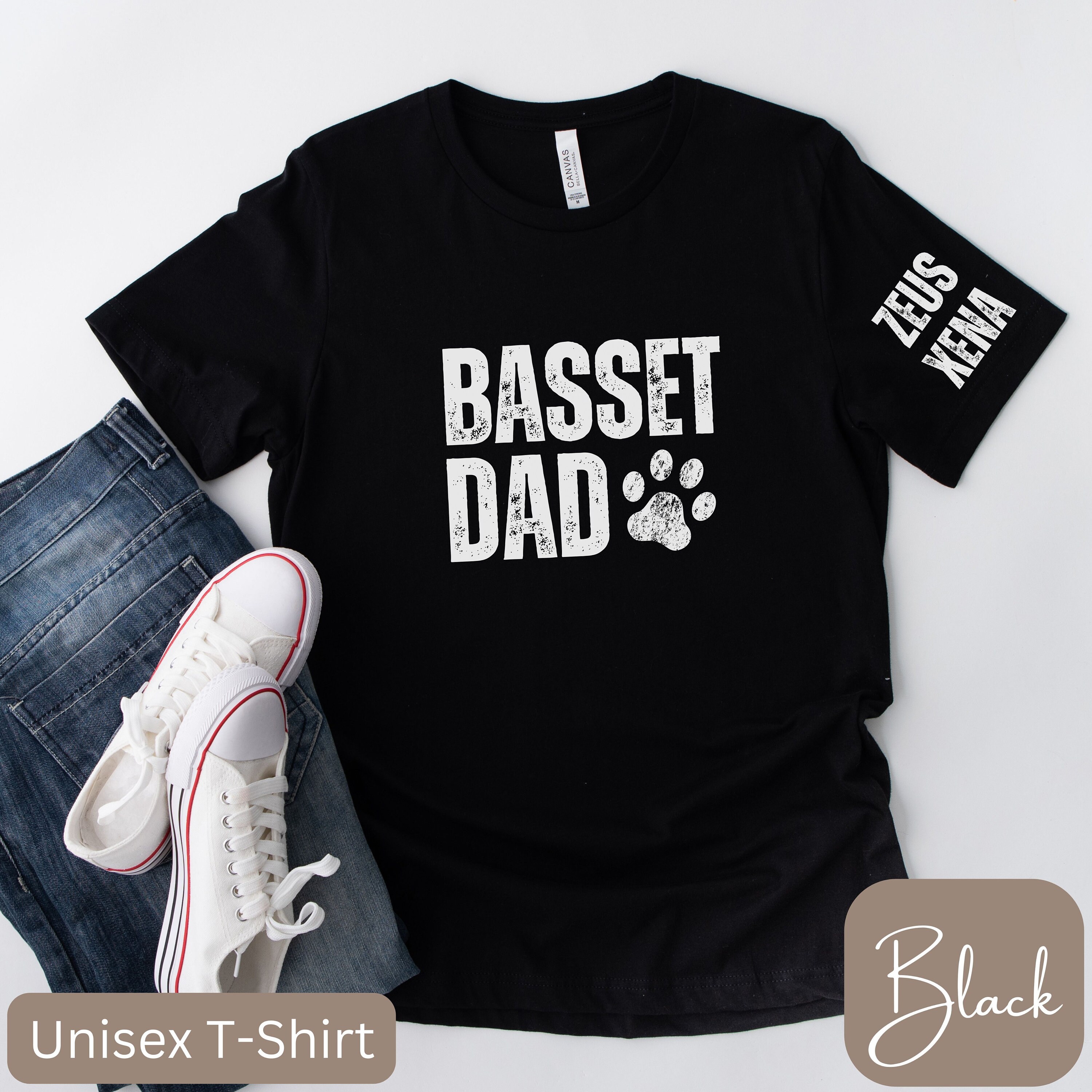 Camiseta o sudadera con diseño de papá basset, camiseta