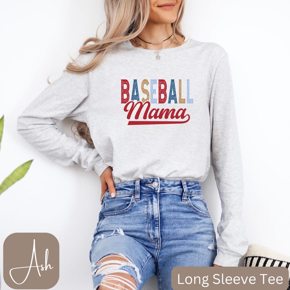 Snorider Design Custom Baseball Shirt, Cute Baseball Mom Shirt, Baseball Grandma, Baseball Auntie, Baseball Gifts, Baseball Mom Long Sleeve Tee, Hoodie