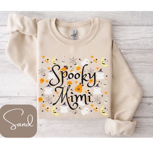 Spooky Mimi Sweatshirt, Mimi Halloween Shirt, Mimi T-Shirt, Mimi V-Neck, Long Sleeve Tee, Mimi Halloween Sweatshirt, Mimi Halloween Gifts