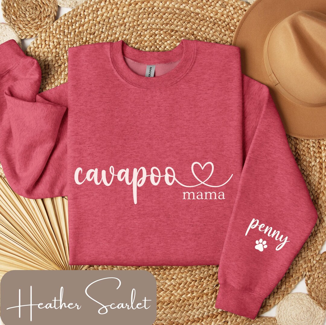 Personalized Cavapoo Mom Sweatshirt, Cavapoo Sweatshirt, Custom Cavapoo ...