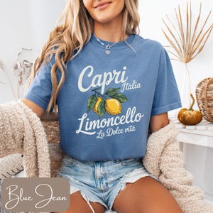 Comfort Colors® Limoncello T-shirt, Limoncello Shirt, Capri Italy Shirt, Amalfi Coast Tshirt, Lemon Shirt, Italian Lemons, Summer Fruit Tee