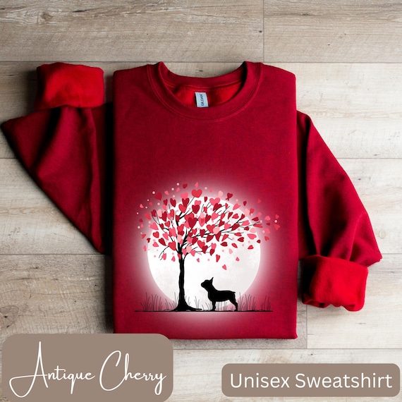 French Bulldog Sweatshirt or TShirt, Frenchie Long Sleeve TShirt, Frenchie Valentines Day Shirt, Frenchie Mom Gifts, French Bulldog Shirt