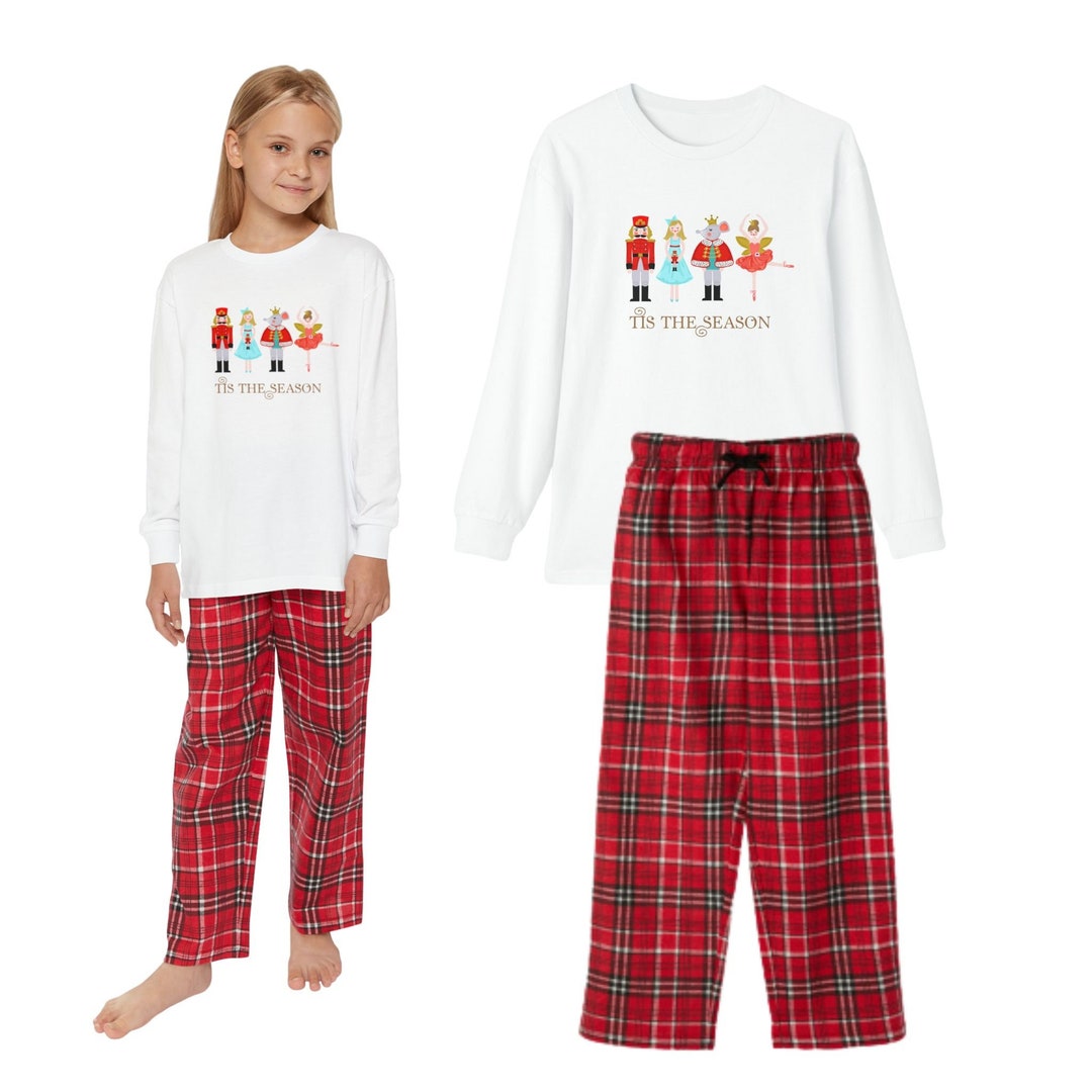 Nutcracker Pajama Set Youth Holiday Pajama Top and Bottom Etsy