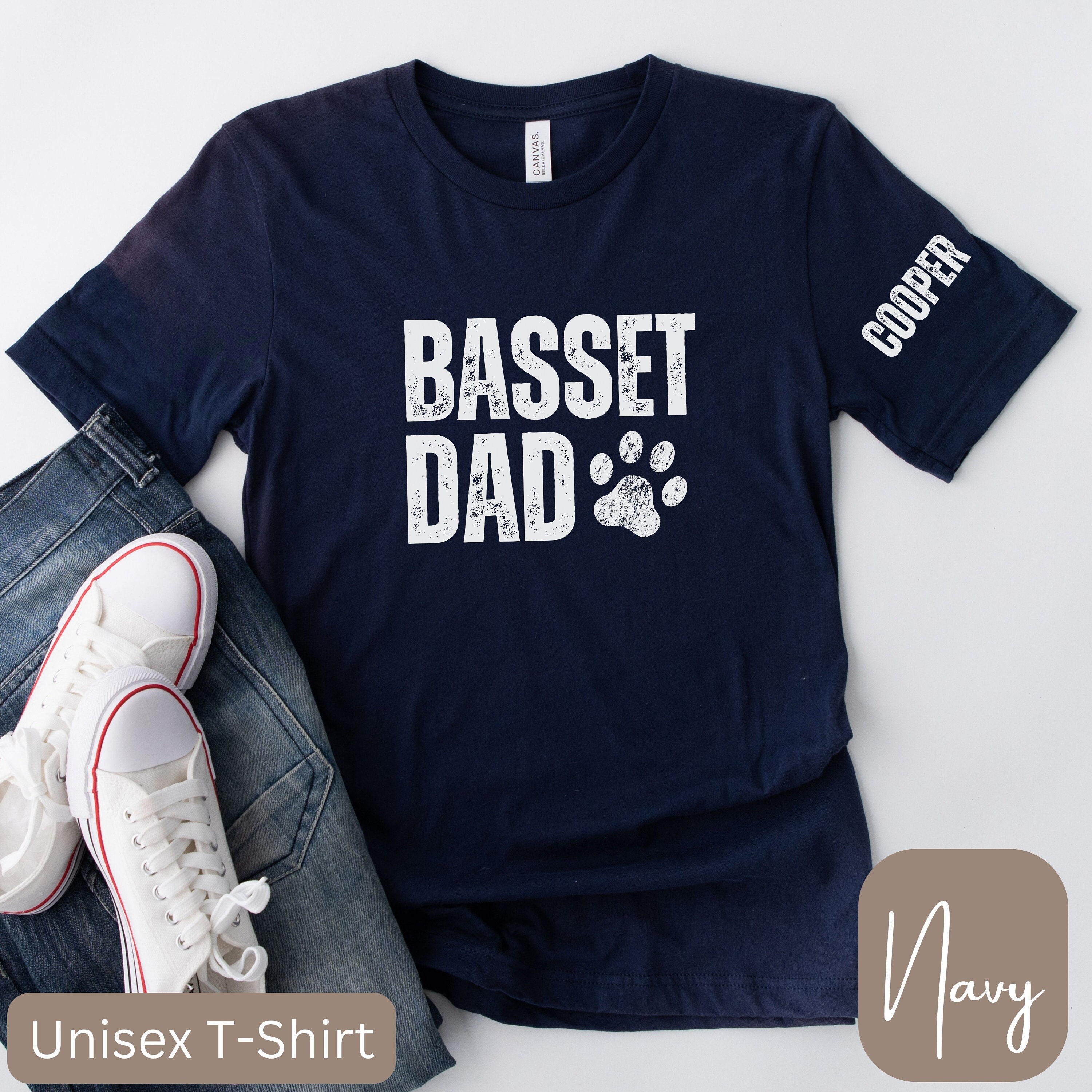 Camiseta o sudadera con diseño de papá basset, camiseta