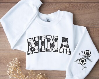 Soccer Nina Shirt, Personalized Soccer Shirt With Names, Gift for
