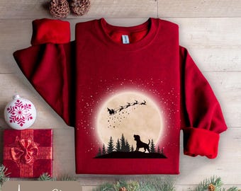 Beagle kerstshirt, personaliseerbaar Beagle cadeau, magisch Beagle kerstshirt, T-shirt of sweatshirt met lange mouwen, Beagle kerstcadeaus