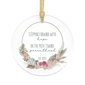 IVF Ornament, Personalized IVF Ornament, IVF Gifts, Infertility Gifts, Infertility Ornament, Ivf Christmas Ornament, Ivf Pregnancy Ornament