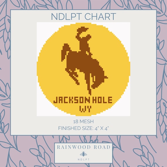 Jackson Hole Wyoming Needlepoint Chart