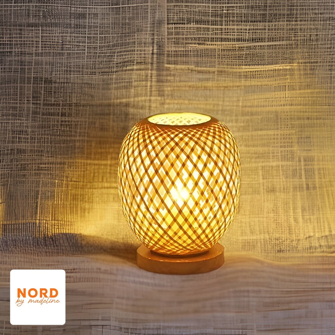 Beautiful Bamboo Table Lamp Shade Handmade Bamboo Lamp Shade Etsy