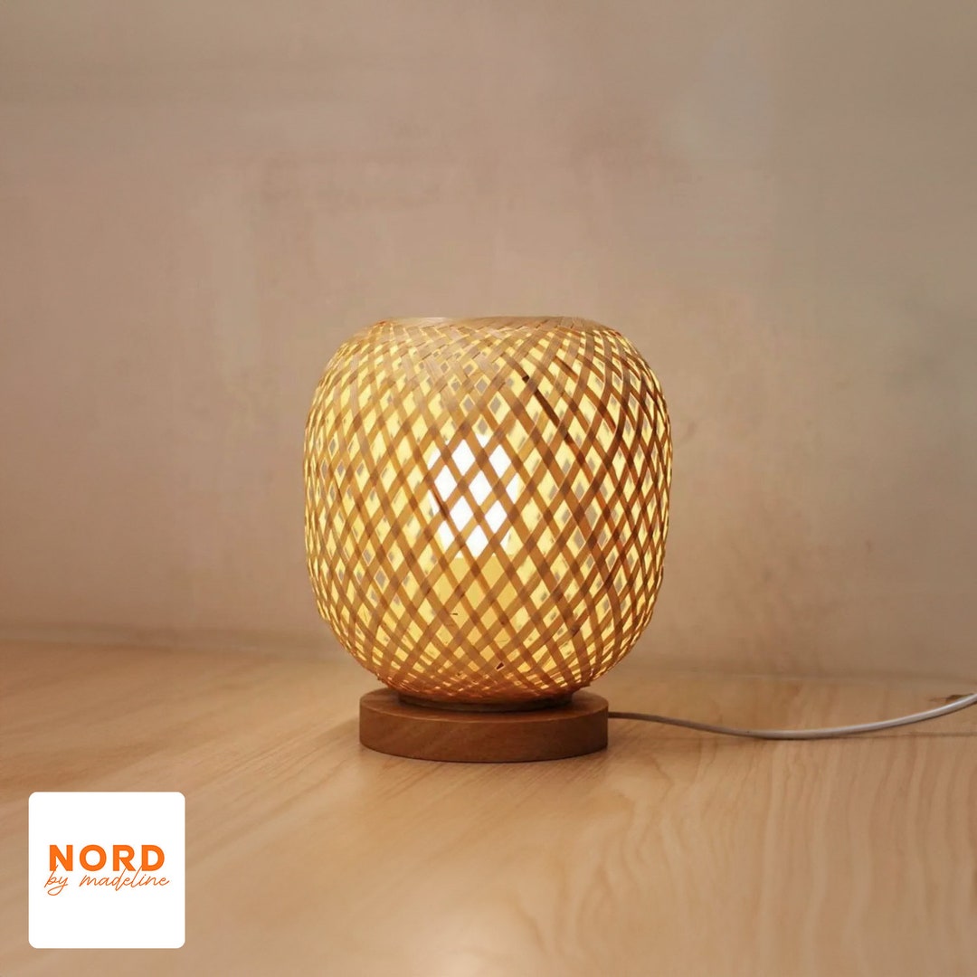 Handmade Bamboo Lamp Shade Beautiful Bamboo Table Lamp Shade Etsy