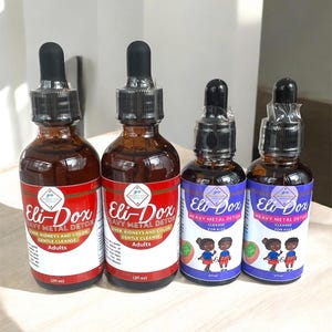 Family Detox Bundle | 2 Adult + 2 Kids Herbal Detox | Whole Body Cleanse | Natural Gut & Immune Support | Gentle Daily Detox Drops