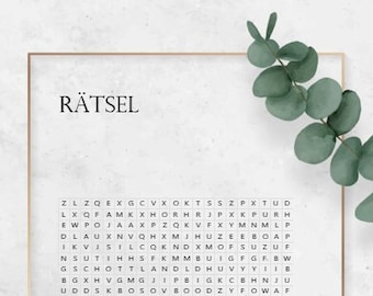 Gepersonaliseerde voucher - puzzels als creatief cadeau-idee - eucalyptus