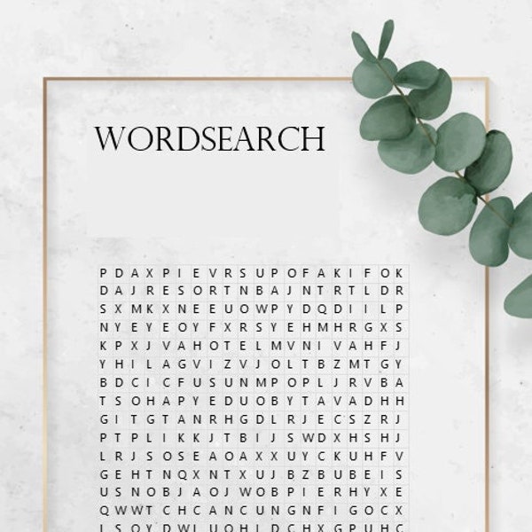 Wordsearch Voucher / Puzzle - the most creative gift