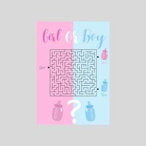 Gender Reveal Baby shower which gender? Maze pregnancy pregnant surprise boy or girl?