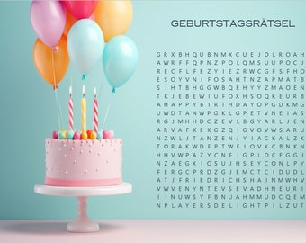 Personalisierte Gutschein - Rätsel als kreative Geschenkidee zum Geburtstag