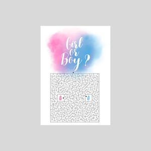 Gender Reveal Baby shower which gender? Maze pregnancy pregnant surprise boy or girl? Advanced version