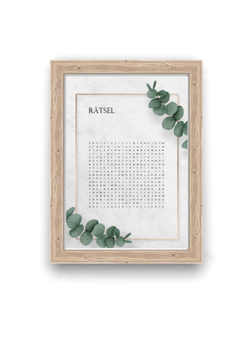 Personalized voucher puzzles as a creative gift idea eucalyptus image 3