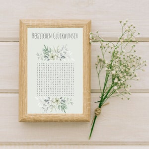 Personalisierter Gutschein Geburtstag Geschenkidee Geschenkgutschein DIY  Rätsel kreativ Happy Birthday PDF Last Minute Überraschung Vorlage