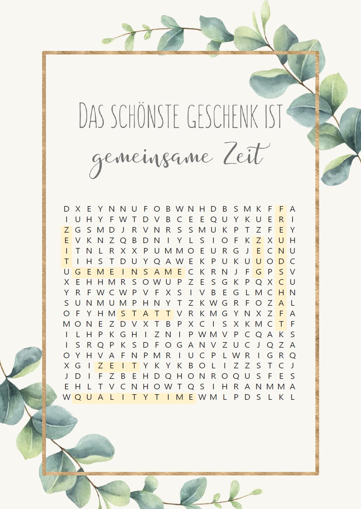 Personalized Voucher Gift Idea Gift Voucher Puzzle Creative