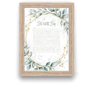 Personalized voucher puzzles as a creative gift idea watercolor golden frame image 3