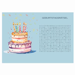 Vale personalizado idea de regalo de cumpleaños vale de regalo rompecabezas DIY creativo Feliz cumpleaños PDF plantilla sorpresa de último minuto