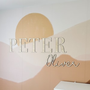 Custom Wood Name Sign | Kids Room Decor | Baby Name Sign | Letter Wall Art | Kids Room Art | Nursery Wall Art | Wooden Crib Sign