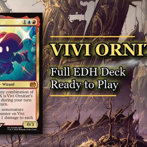 mtg vivi commander deck EDH Ornitier 100 Cards Custom Deck Izzet Final Fantasy put a +1/+1 counter on Vivi Ornitier and it deals 1 damage to each opponent. The New Way to Build