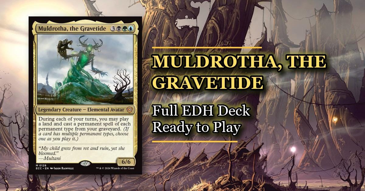 mtg muldrotha the gravetide commander deck Muldrotha: [Custom Art] : r/magicTCG (If a card has multiple permanent types Muldrotha, the Gravetide [SGL-MTG-ECC-128-ENN]