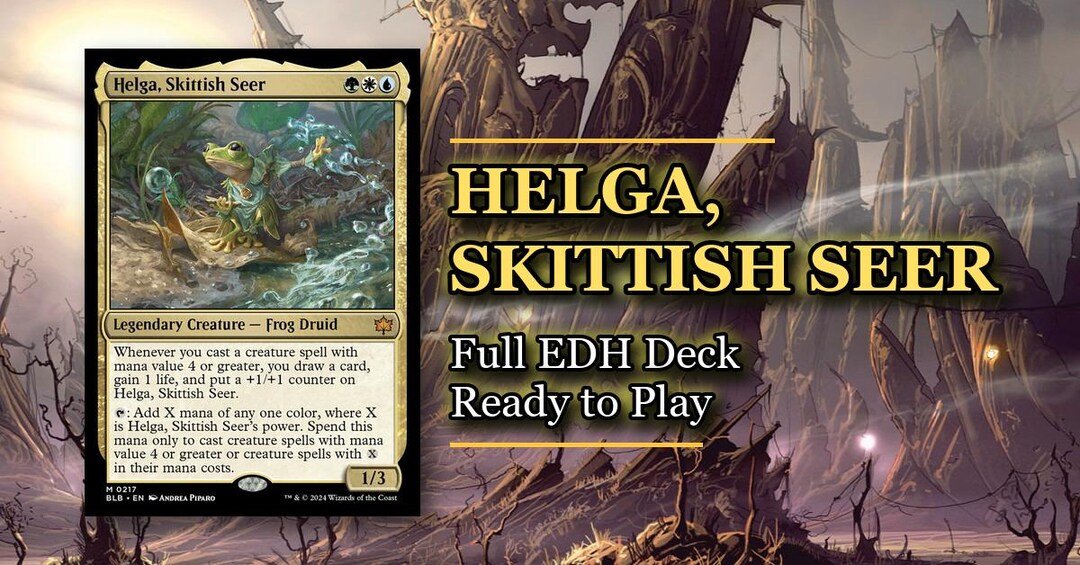 Helga Riddler Mtg Helga, Skittish Seer Commander Deck | MTG EDH - Etsy
