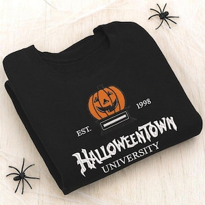 Embroidered Halloweentown Est 1998 Sweatshirt, Halloweentown University, Retro Halloweentown Sweatshirt, Fall Sweatshirt, ESE068.H.DT