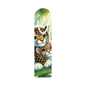 Adorable Animal Bookmark Set | Cute Leopard Design | Reading Gift, Book Lover&#39;s Gift, Children&#39;s Gift, Jungle Theme, Bookmarks
