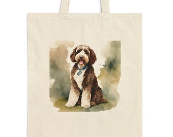 Bernie Doodle Cotton Canvas Tote Bag/Shopping Tote/Dog Gift