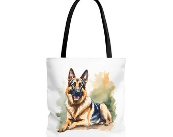 German Shepherd Tote Bag/Shopping Tote/Dog Themed Tote/Beach Tote/Dog Boarding Tote