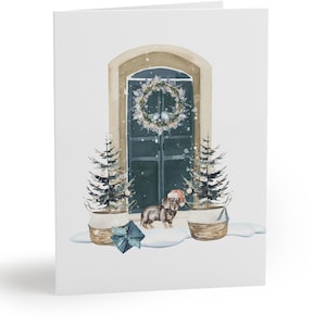 Dachshund Holiday Greeting cards (8, 16, and 24 pcs)